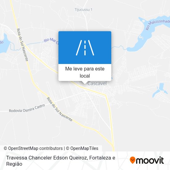 Travessa Chanceler Edson Queiroz mapa