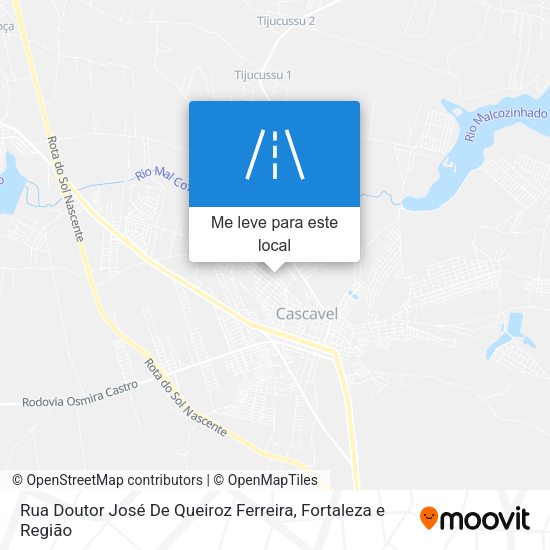 Rua Doutor José De Queiroz Ferreira mapa