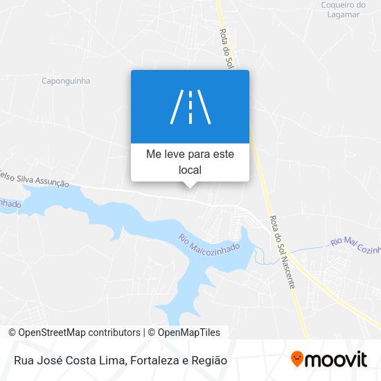 Rua José Costa Lima mapa