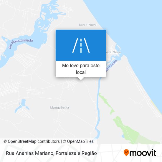 Rua Ananias Mariano mapa