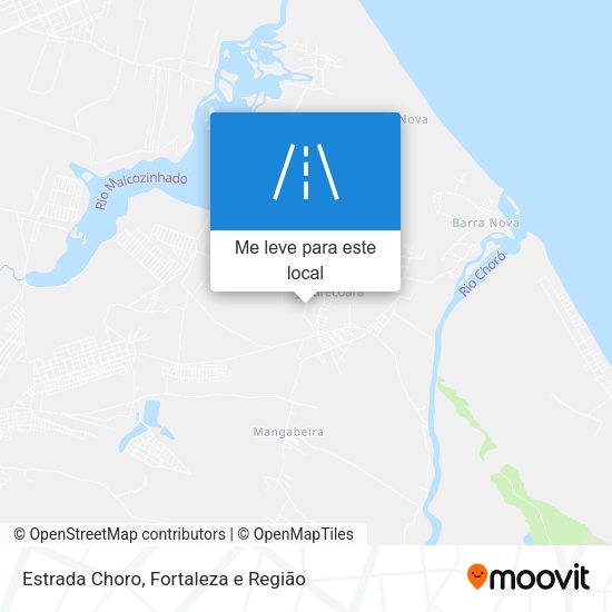 Estrada Choro mapa