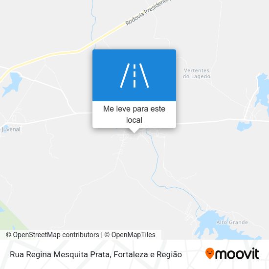 Rua Regina Mesquita Prata mapa