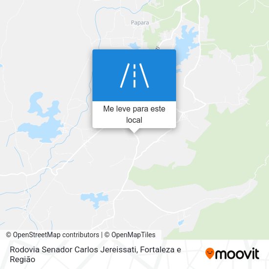 Rodovia Senador Carlos Jereissati mapa