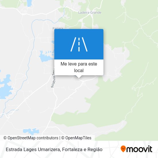 Estrada Lages Umarizera mapa