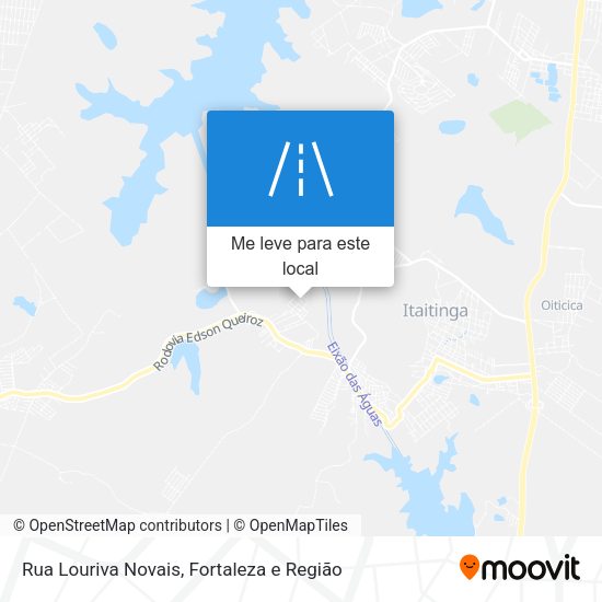 Rua Louriva Novais mapa
