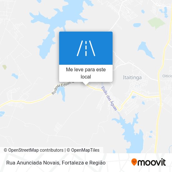 Rua Anunciada Novais mapa