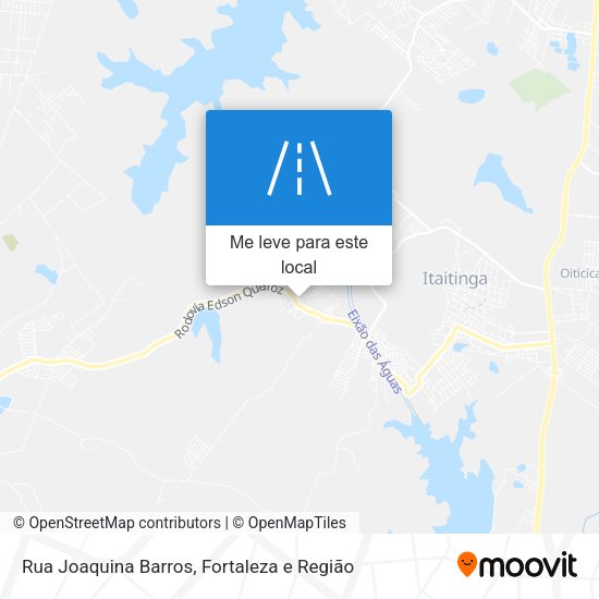 Rua Joaquina Barros mapa