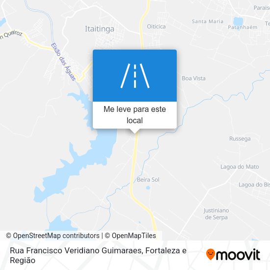 Rua Francisco Veridiano Guimaraes mapa