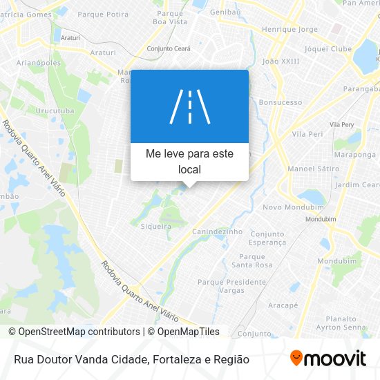 Rua Doutor Vanda Cidade mapa