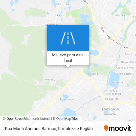 Rua Maria Andrade Barroso mapa