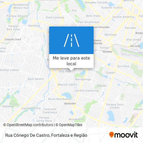 Rua Cônego De Castro mapa