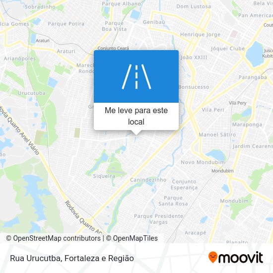 Rua Urucutba mapa