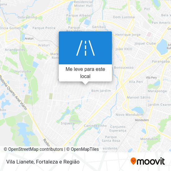 Vila Lianete mapa