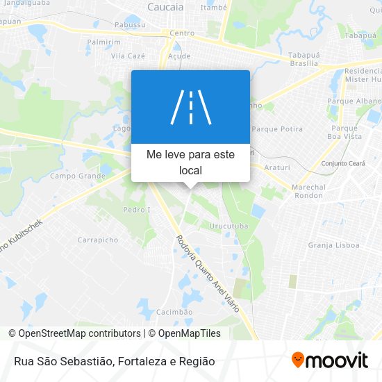 Rua São Sebastião mapa