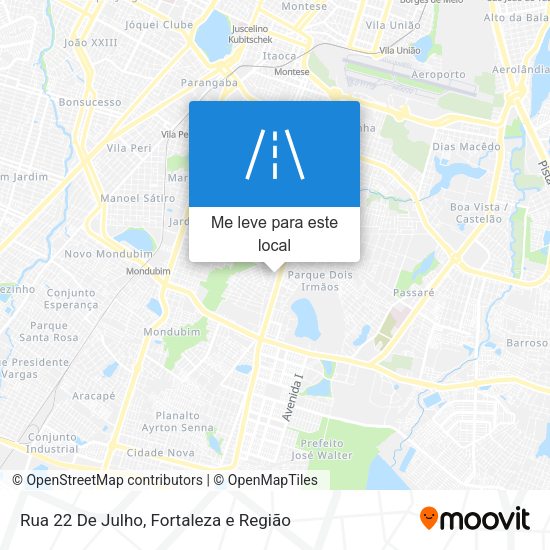 Rua 22 De Julho mapa