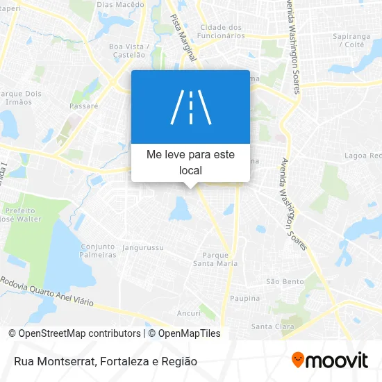 Rua Montserrat mapa