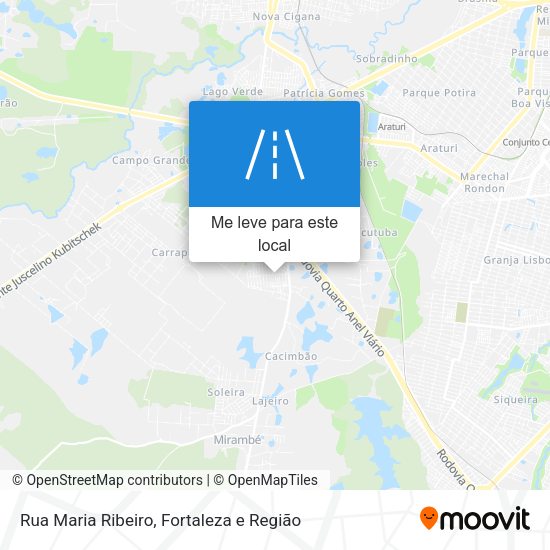 Rua Maria Ribeiro mapa