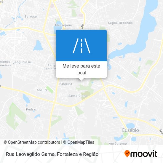 Rua Leovegildo Gama mapa