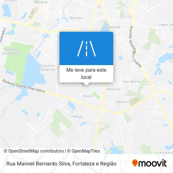 Rua Manoel Bernardo Silva mapa