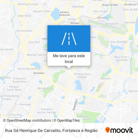 Rua Sd Henrique De Carvalito mapa