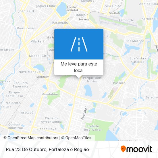 Rua 23 De Outubro mapa