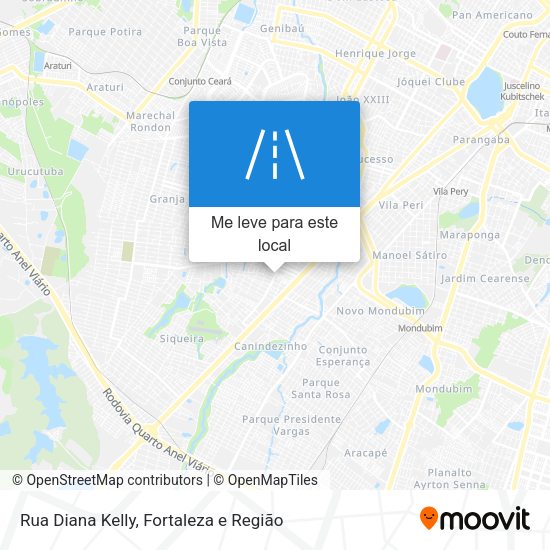 Rua Diana Kelly mapa