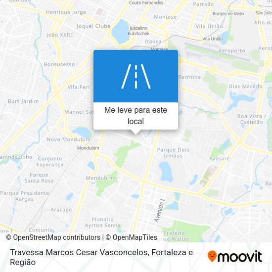 Travessa Marcos Cesar Vasconcelos mapa