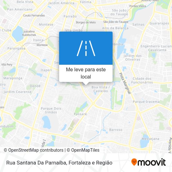 Rua Santana Da Parnaíba mapa