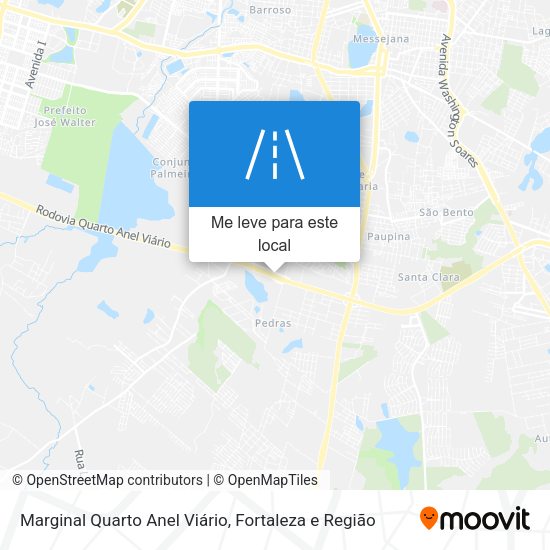 Marginal Quarto Anel Viário mapa