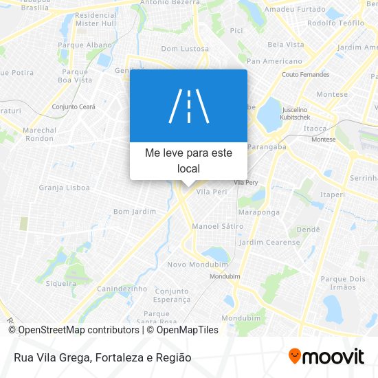 Rua Vila Grega mapa