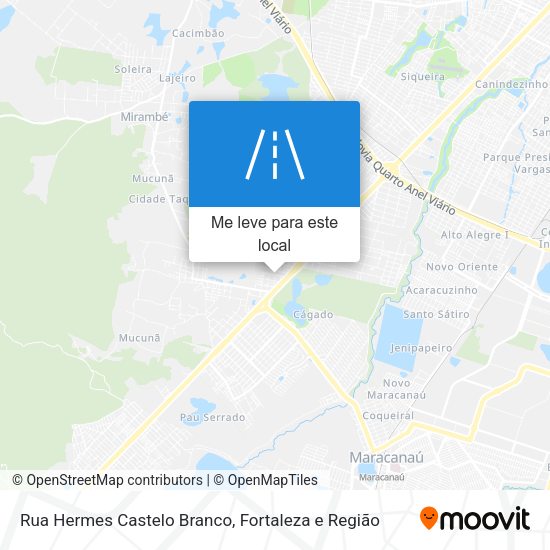 Rua Hermes Castelo Branco mapa