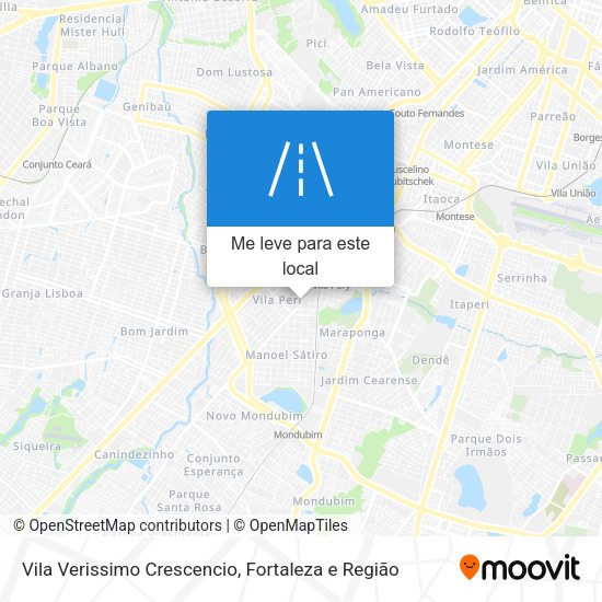 Vila Verissimo Crescencio mapa