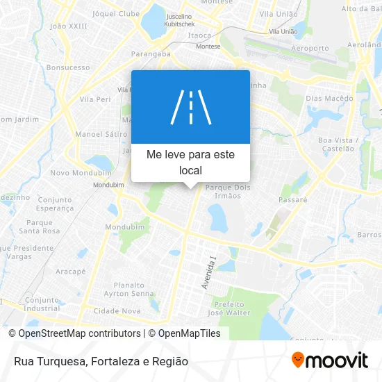 Rua Turquesa mapa