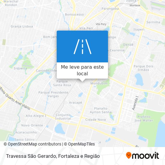 Travessa São Gerardo mapa