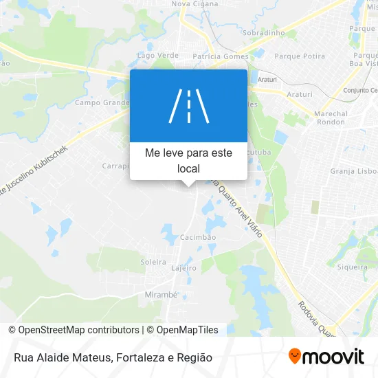 Rua Alaide Mateus mapa