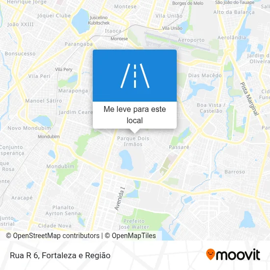 Rua R 6 mapa