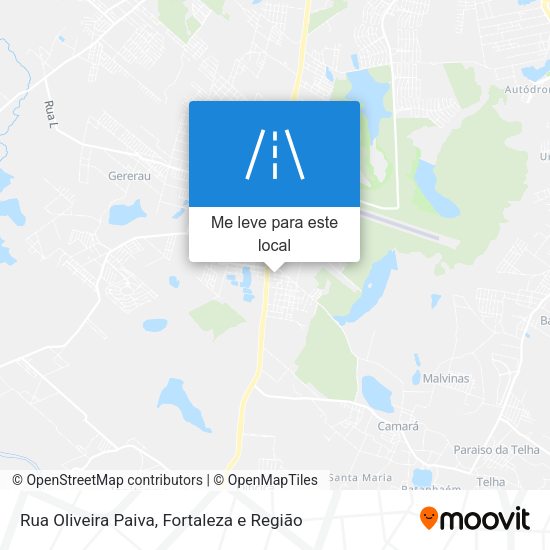 Rua Oliveira Paiva mapa