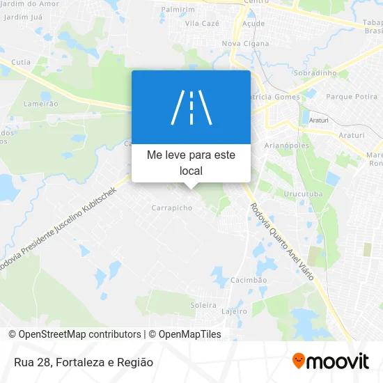 Rua 28 mapa