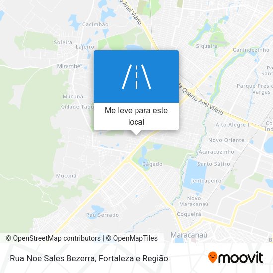 Rua Noe Sales Bezerra mapa