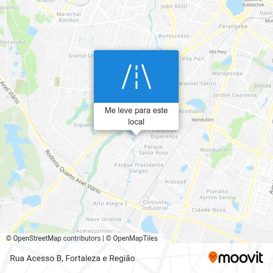 Rua Acesso B mapa