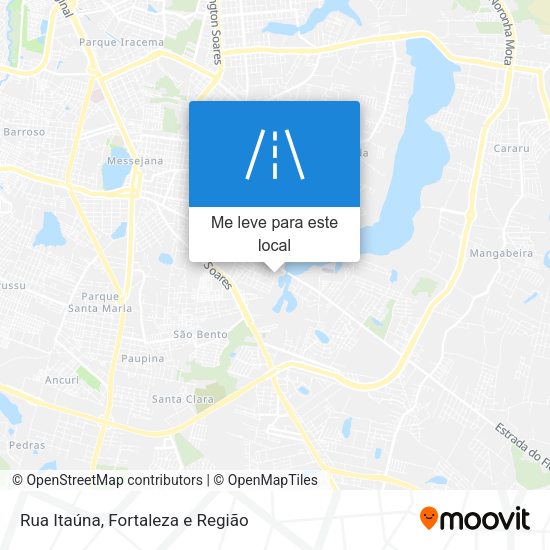 Rua Itaúna mapa