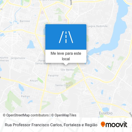 Rua Professor Francisco Carlos mapa