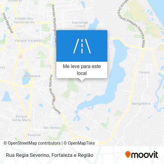 Rua Regia Severino mapa