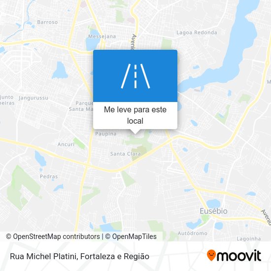 Rua Michel Platini mapa