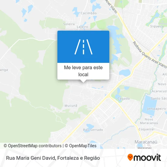 Rua Maria Geni David mapa