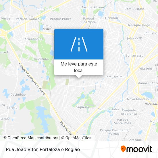 Rua João Vítor mapa