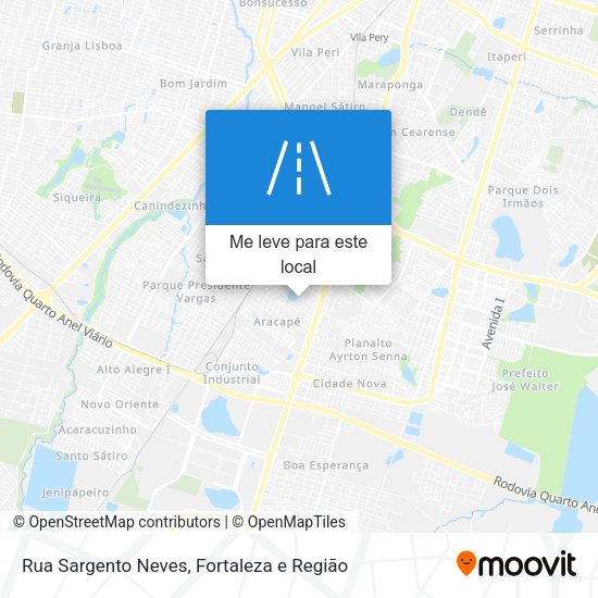 Rua Sargento Neves mapa