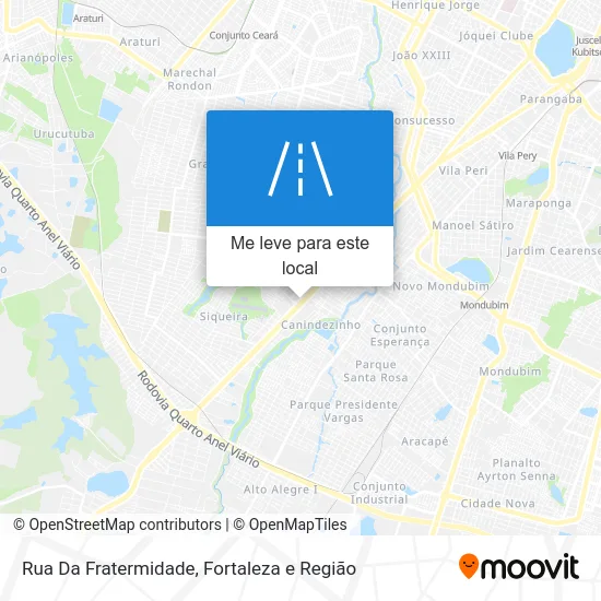 Rua Da Fratermidade mapa