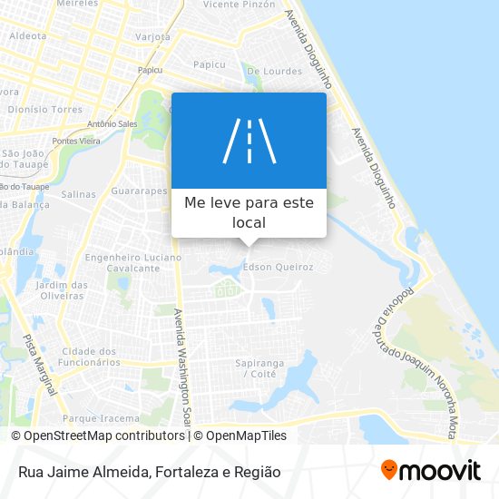 Rua Jaime Almeida mapa