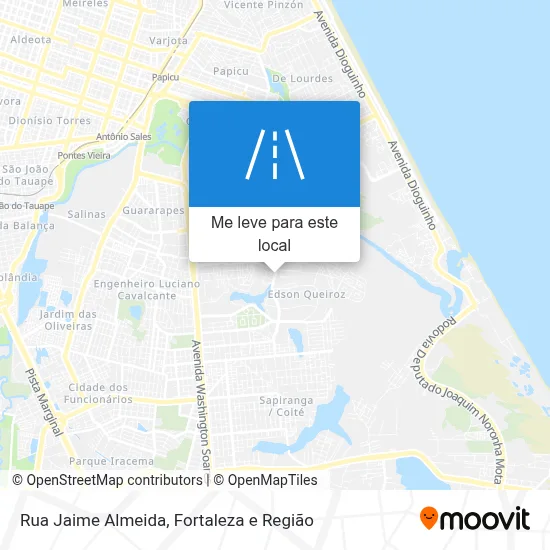 Rua Jaime Almeida mapa